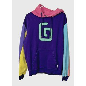 Karl Jacobs Color block Sweatshirt Hoodie Size Large